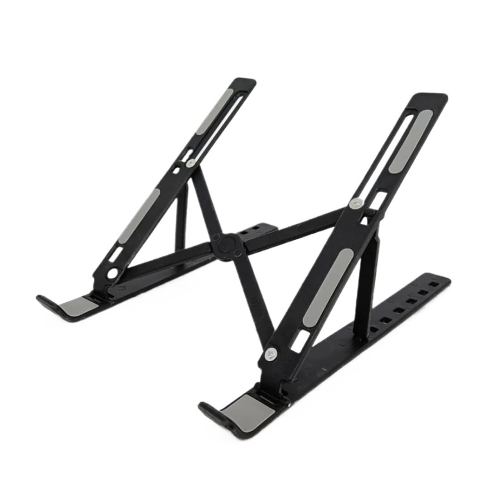 Opvouwbare laptopstandaard Verstelbare draagbare notebookbeugel Ondersteuningsbasis ABS Plastic houder voor laptops Accessoires Handig: Black