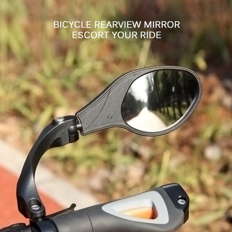 Fiets achteruitkijkspiegels voor op het stuur, fiets achteruitkijkspiegels voor op de mountainbike, siliconen handvat, achteruitkijkspiegels voor op het stuur, accessoires voor op het stuur