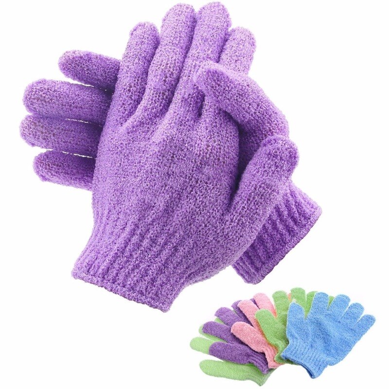 Bad til peeling eksfolierende handske scrub handsker modstand kropsmassage svamp vask huden fugtgivende spa skum