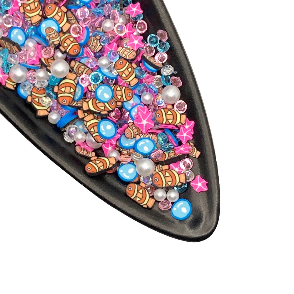50G Gemengde Vis Water Druppels Zeester Plakjes Parel Polymeer Klei Sprinkles Voor Diy Ambachten Tiny Leuke Plastic Klei accessoires