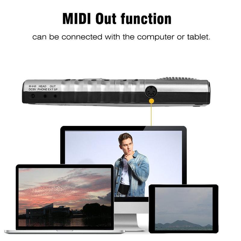 Portable 61 Keys Flexible Silicon Roll Up Piano USB Electronic MIDI Keyboard Hand Rolled Musical Instrument