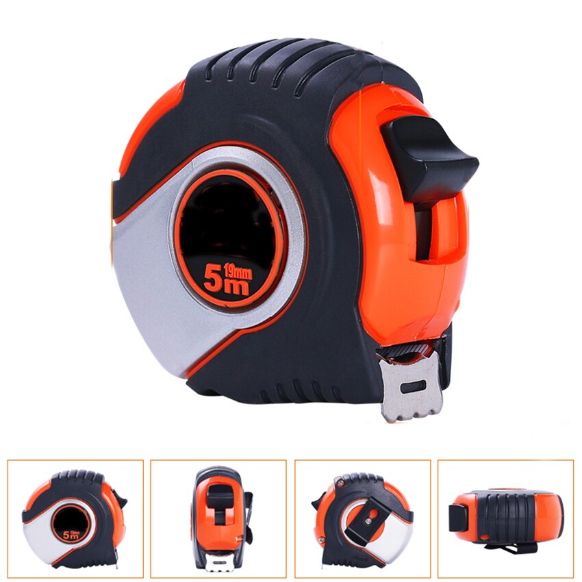 5 Meter 19mm Steel Tape Measures Household Measuring Tools High Precision Measurement With Locking Ruler Woodworking DIY Tool