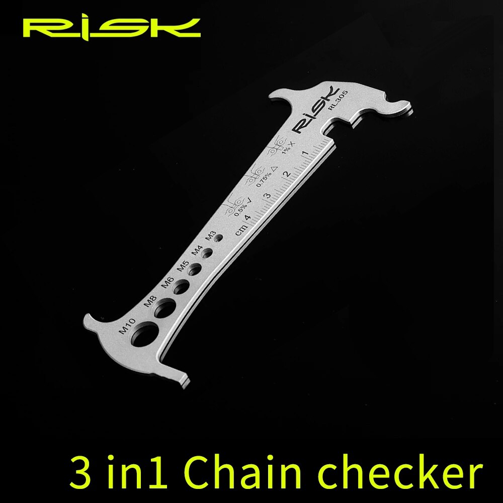 Risk RL305 3 in 1 Bike Bicycle Chain Checker Wear ... – Grandado