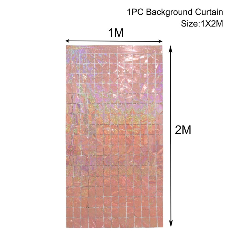 Black Gold Birthday Party Decorations Backdrop Curtains Glitter Tinsel Fringe Foil Curtain Background Wedding Adult Anniversary