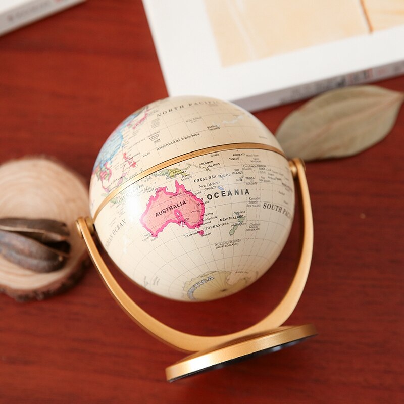 12cm retro glob 360 obracanie ziemi świat ocean mapa piłka dom salon biurko szkolne dekoracje ziemia świat ocean mapa bombki