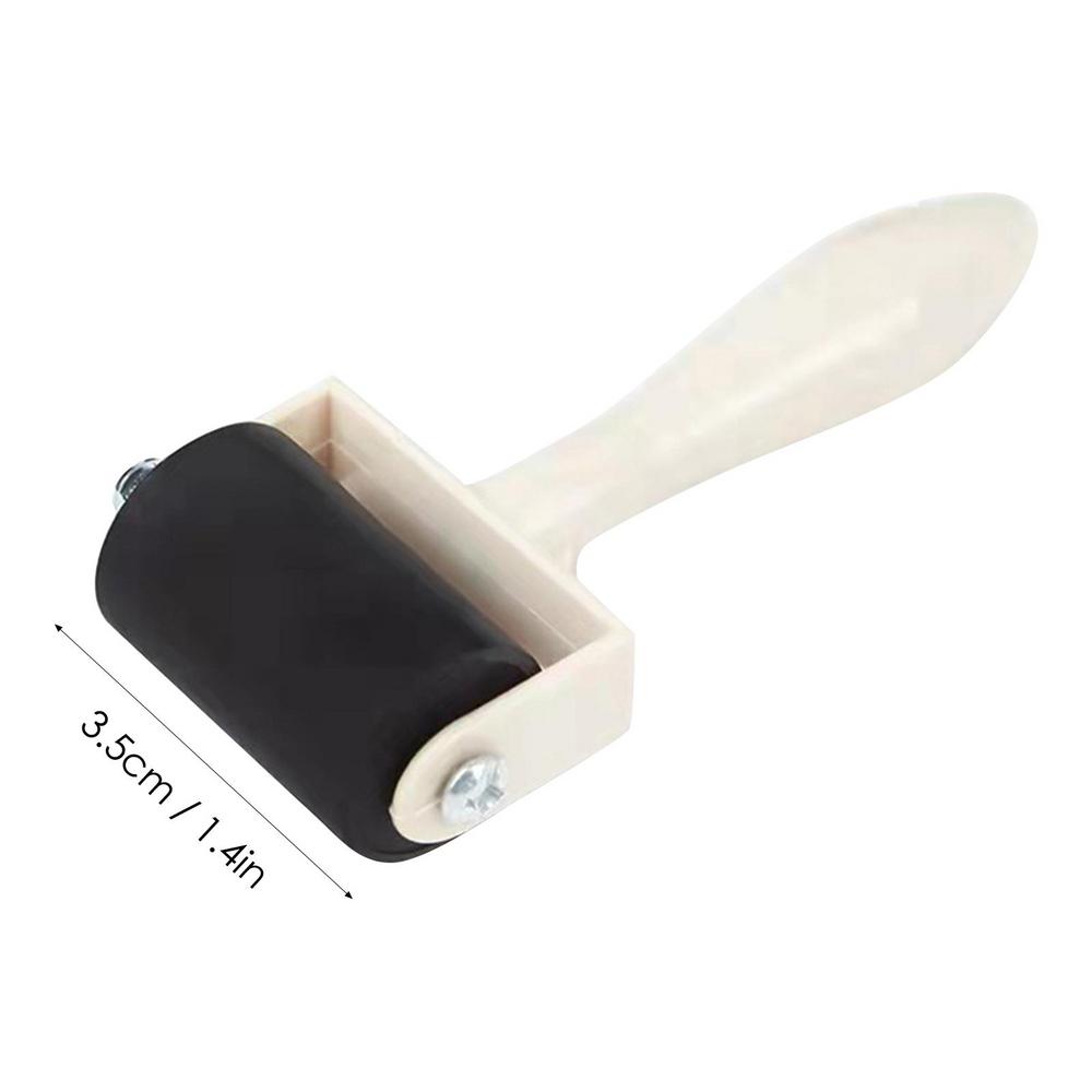 Rolo de borracha profissional brayer pintura a tinta rolo de impressão arte artesanato projetos ferramenta de carimbo de tinta rolo de pintura # W0: Vermelho