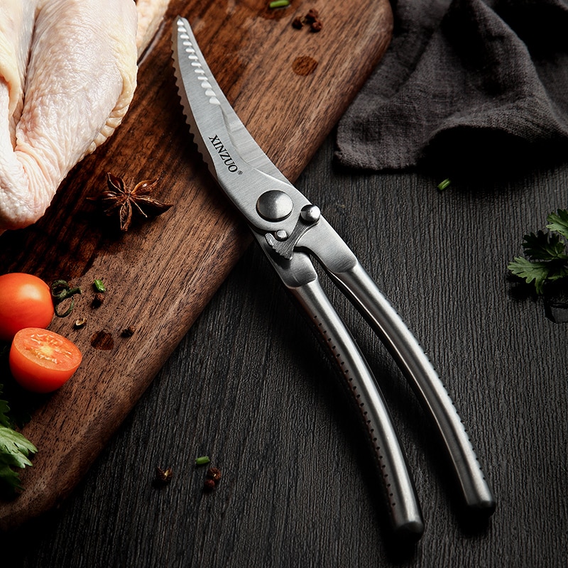 Xinzuo Keuken Schaar 4Cr14N Rvs Shears Tool Kip Gevogelte Vis Vlees Groenten Schaar