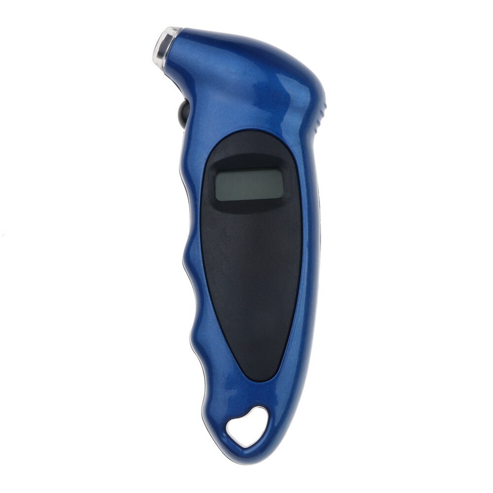 Reifen Luft Manometer Meter Elektronische Digital Lcd Auto Reifen Manometer Barometer Tester Werkzeug für Auto Auto Motorrad: Blau Farbe