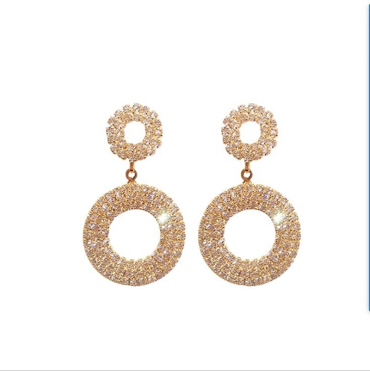 Stijl 925 Zilveren Naald Kristal Uit Oostenrijkse Voor Vrouwen Exquisite Rhinestone Earring Mode-sieraden