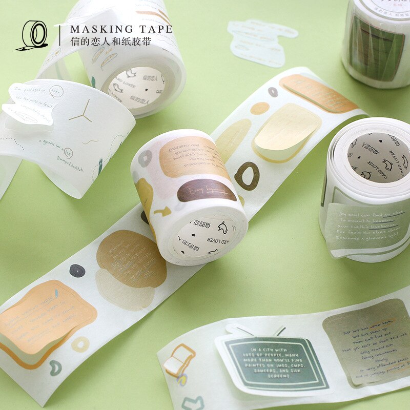 5 M filles Monologue série mignon Washi ruban de masquage Journal fournitures Scrapbooking papier stationnaire