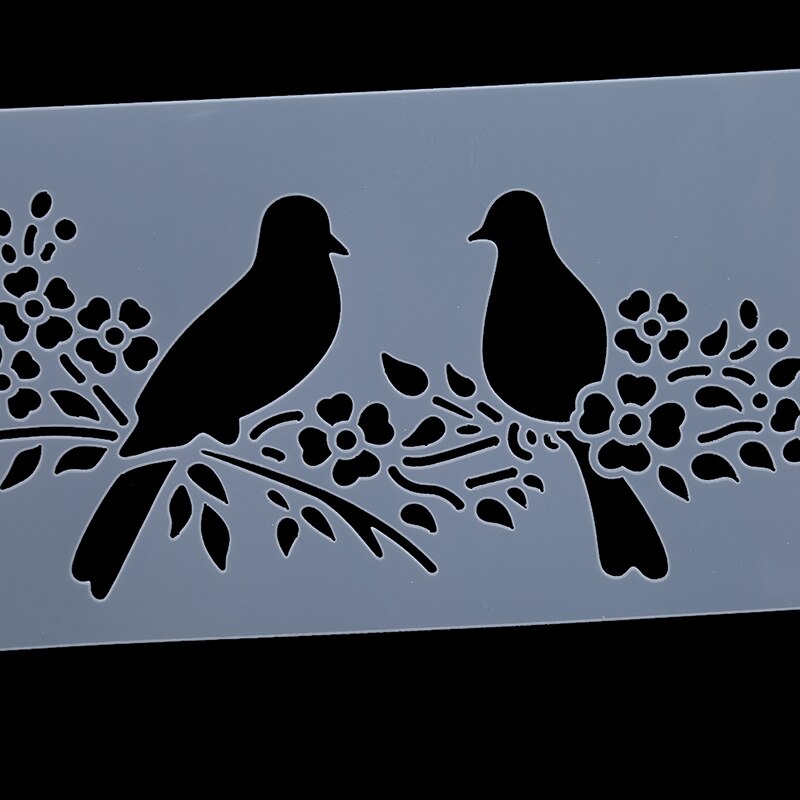 Animals Magpie Bird Scrap Walls Stencil Airbrush Painting Decor Stencils For Diy Scrapbooking Art Album Diary Stamp Crafts