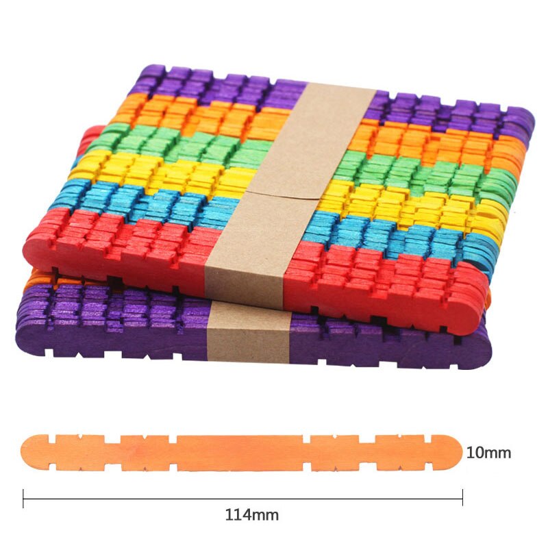 100PC Kids Handmade Learning Educational Toy Multicolour Chenille Stems Pipe Hairball Stick Enhance hands-on Ability Kids Toys: L-50PCS