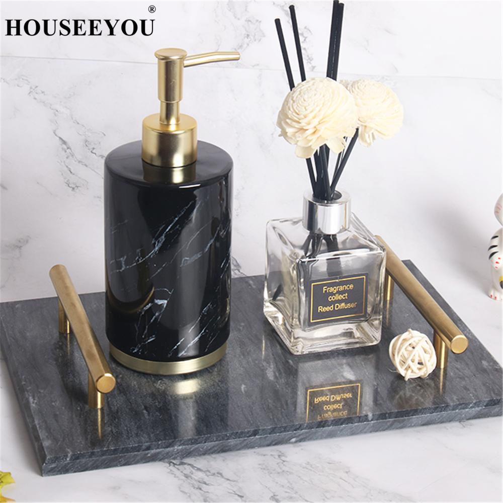 Nordic Style Bathroom Household Hand Pump Liquid Soap Dispenser Lotion Shampoo Bottle Dispenser Fitting Decoration
