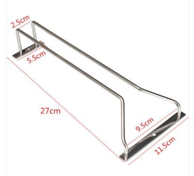 27/35/55cm Wine Glass Hanger Rack Stemware Home Bar Pub Holder Stainless Steel: 27cm