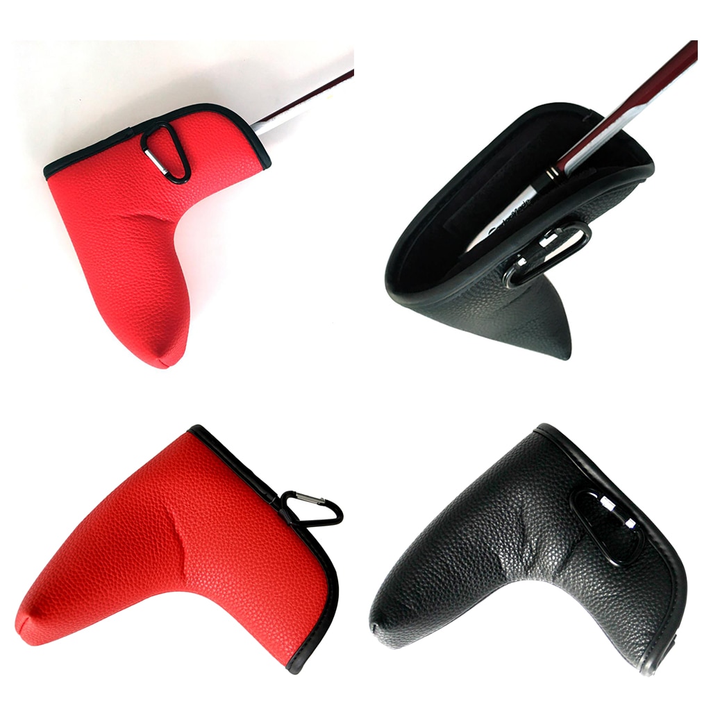 2pcs Golf Blade Putter Head Cover Headcover Protector Bag Club Cover Sleeve