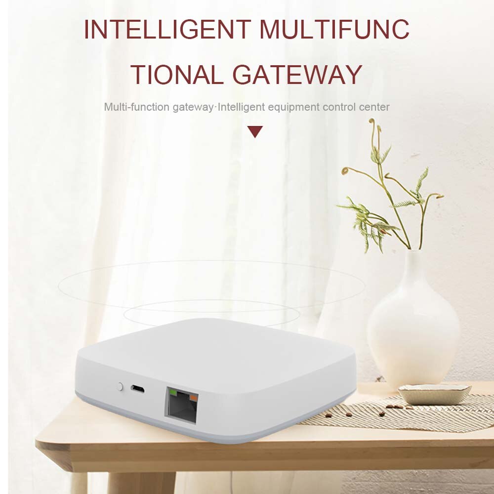 Tuya ZigBee Smart Gateway Hub Smart Home Bridge Smart Life APP Wireless Remote Controller Works With Alexa Google Home