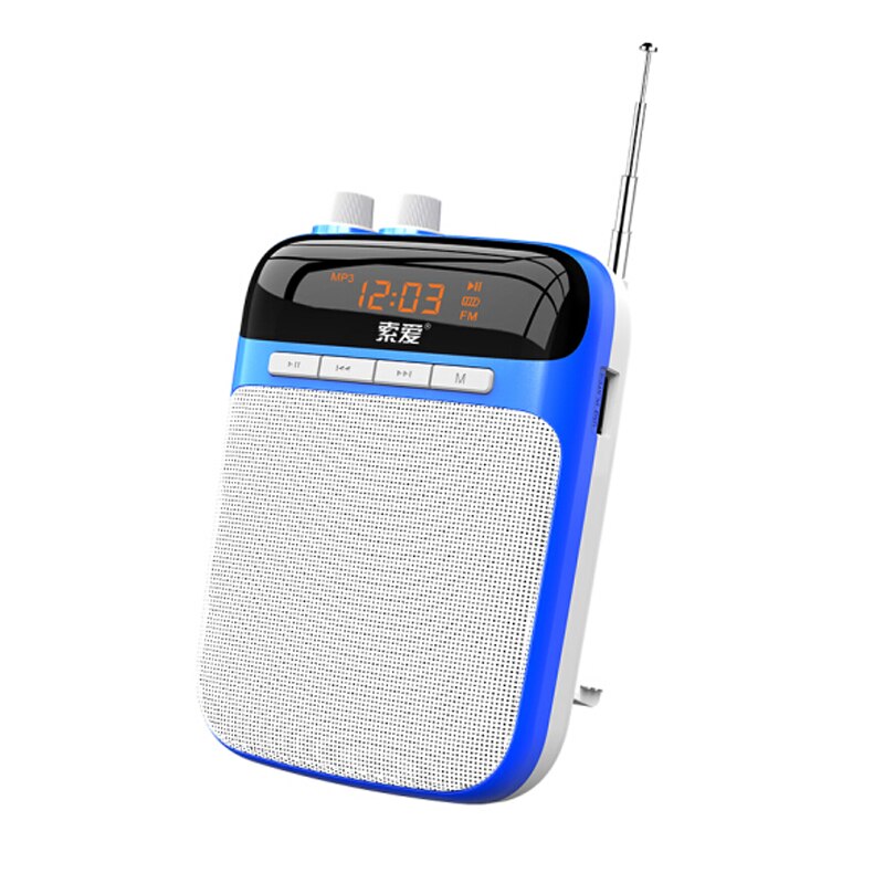 Soaiy S518 Mini Voice Versterker Draagbare Draadloze Megafoon Onderwijs Gids Microfoon Luidspreker