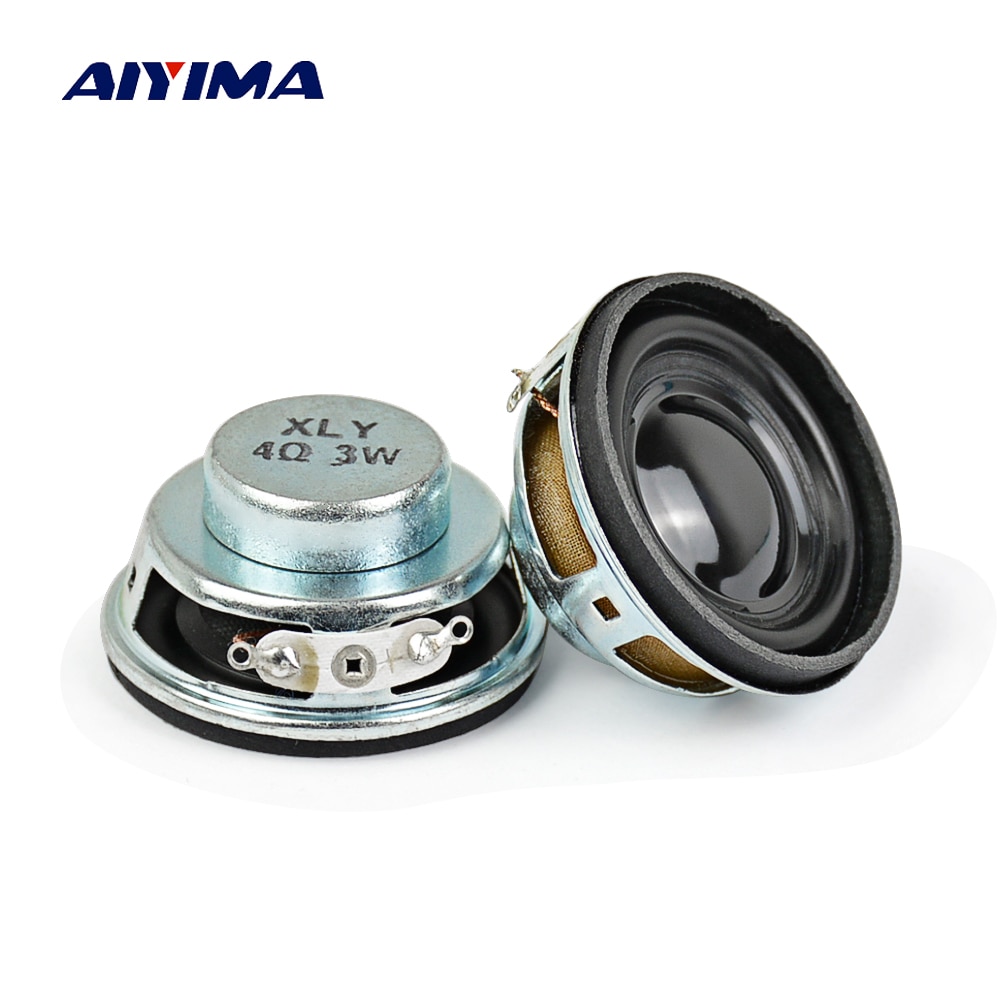 AIYIMA 2 Stuks 40MM Draagbare Audio Speaker 1.5 Inch HiFi 4Ohm 3W Full Range Speaker Voor Bluetooth Luidspreker DIY
