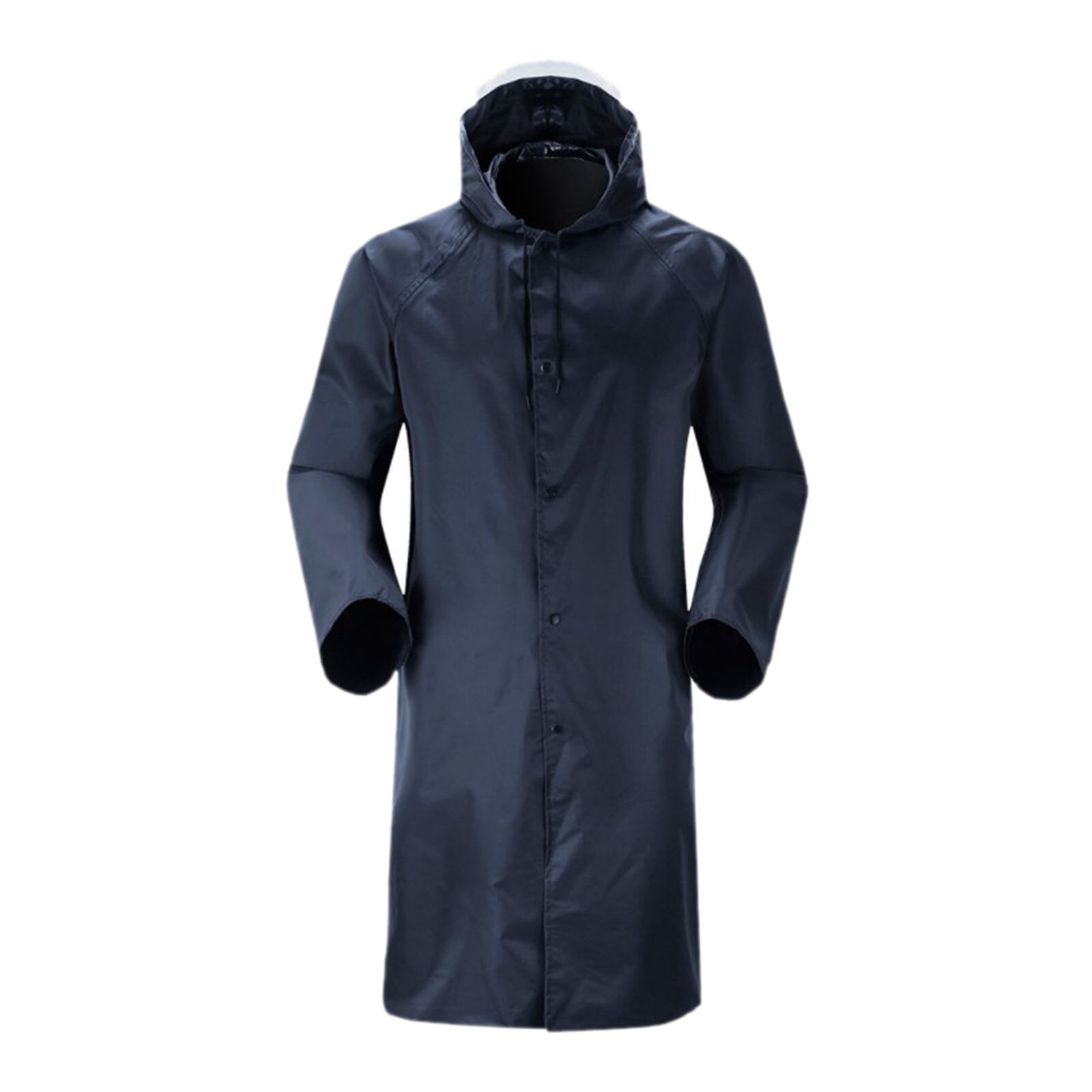 Men's Rain Jacket with Hood,Waterproof Lightweight Active Long Raincoat for Hiking Fishing
