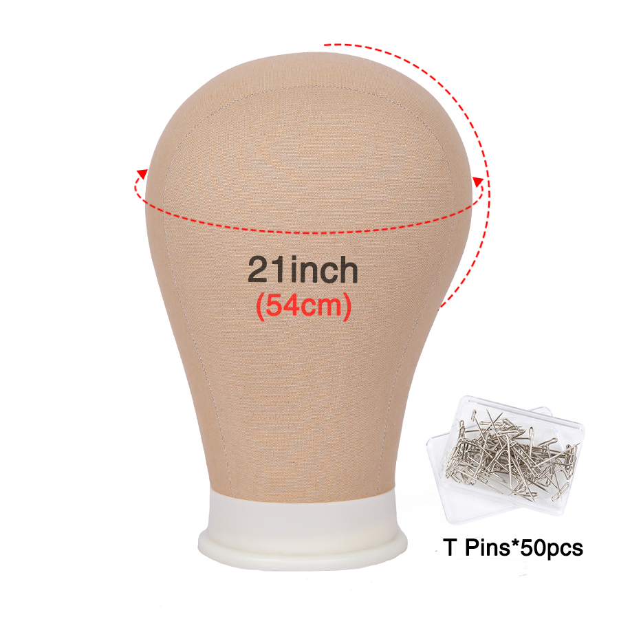 Wig Making Canvas Head and Training Head Tripod for Wigs Good Mannequin Head for Making Wigs: WHITE
