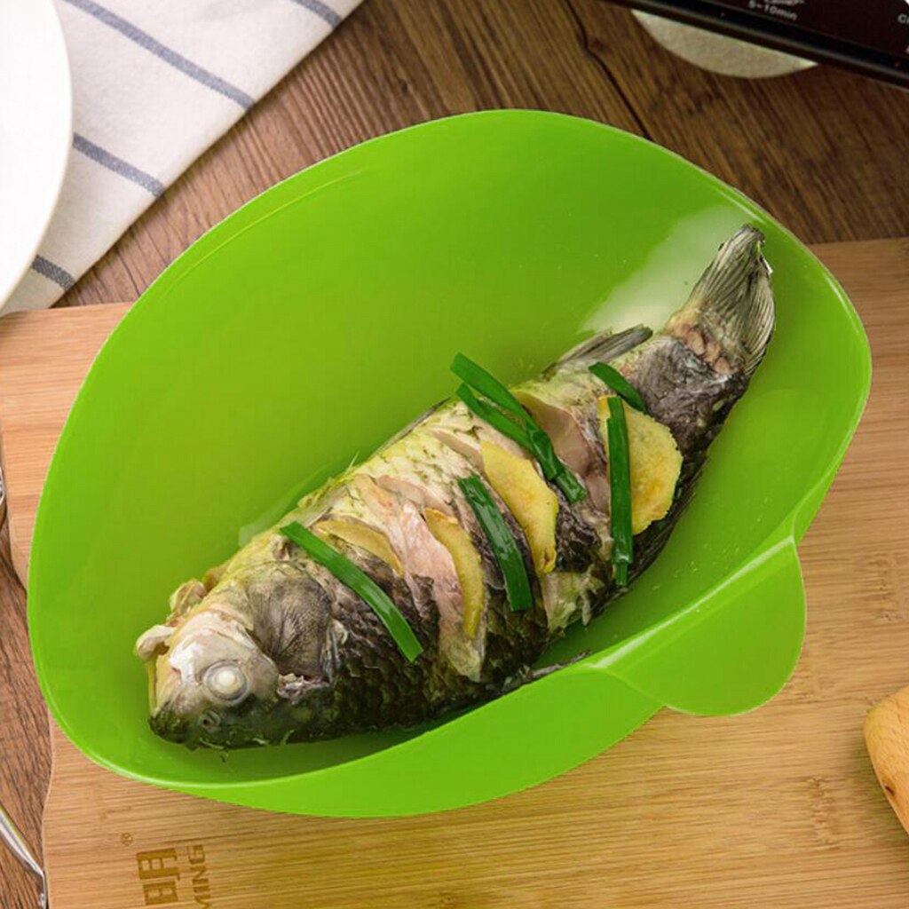 Multifunction Silicone Folding Bowl Fish Steam Egg Roaster Bread Baking Bowl for Microwave Oven Reuseable Cooking Bowl Kitchen