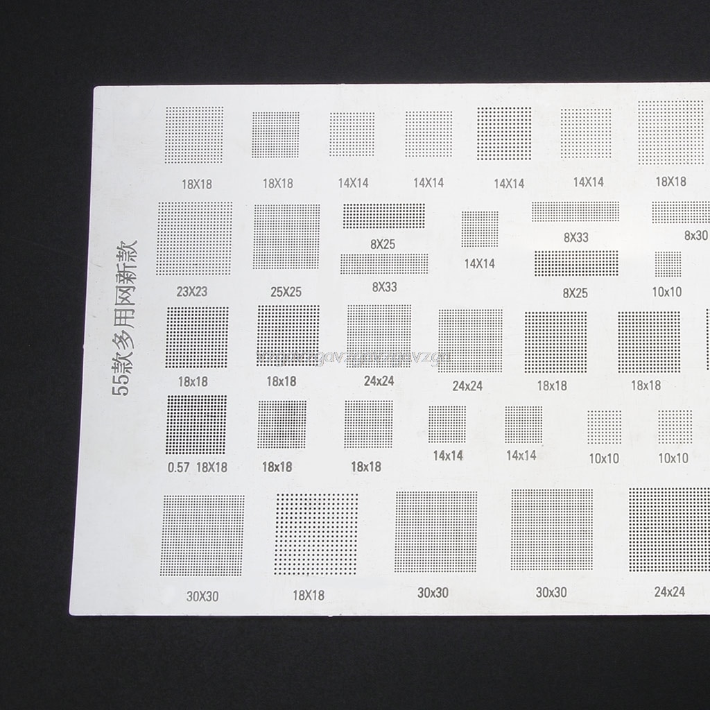4 st universal bga stencil för mtk msm cpu ram pm power ic reball pin bga direct heat mall  o30 19