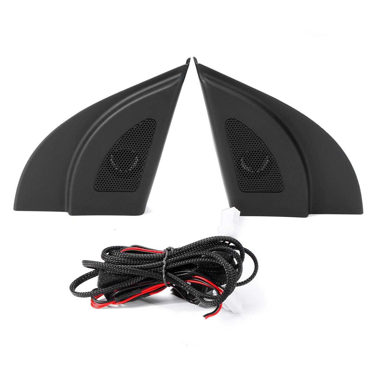 Par de altavoces de trompeta altavoz, Tweeter de cabeza triangular delantera, Althorn, con cable, color negro, para Hyundai Solaris