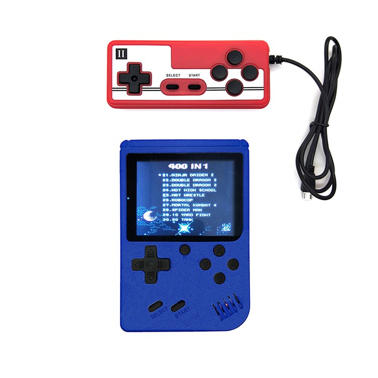 Mini Pocket Video Console di Gioco Retrò Palmare Giocatore del Gioco 8 Bit 400 Giochi Classici in 1 AV Out per L'infanzia di memoria