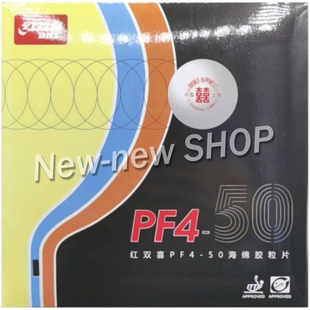 DHS PF4-50 Table Tennis Rubber (Hurricane 3-50 No.50 High Elastic Red Sponge) Original DHS PF4 -50 Ping Pong Cake Sponge