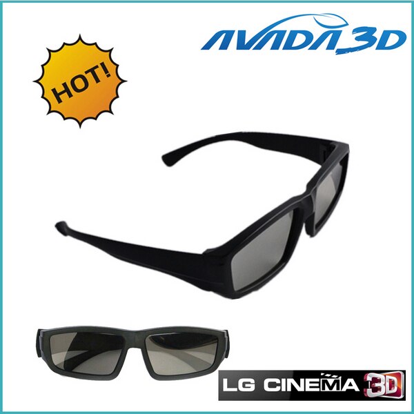 10 stks/partij circulair gepolariseerde 3d bril passieve 3d brillen voor lg cinema 3d tv/reald 3d cinema