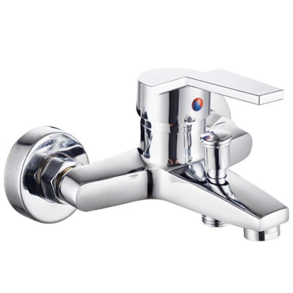 Wall Mounted Bathtub Faucet Shower Bathroom Mixer Tap Faucet and Cold Water Mixing Faucet Home Installed Hardware