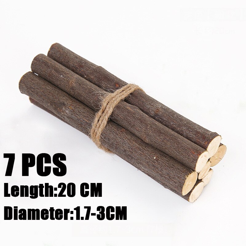 50 Stuks Houten Stok Natuurlijke Tak Boomschors Log Schijven Sticks Diy Ambachtelijke Benodigdheden Voor Bruiloft Party Schilderij Decoratie: 04-20cm