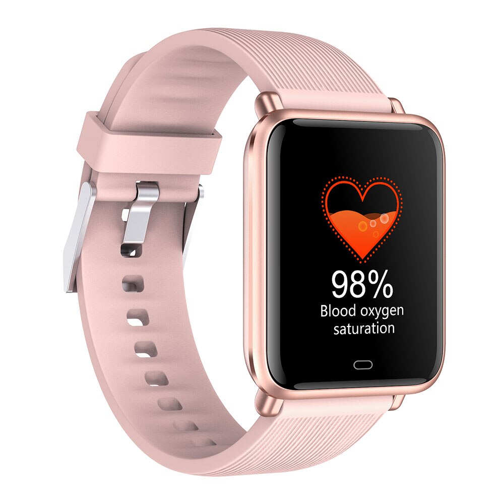 Imsoi  q9t 1.3 inch smartwatch temperatuurhorloges bloed zuurstof hartslag bloeddrukmeter fitness tracker smartwatch