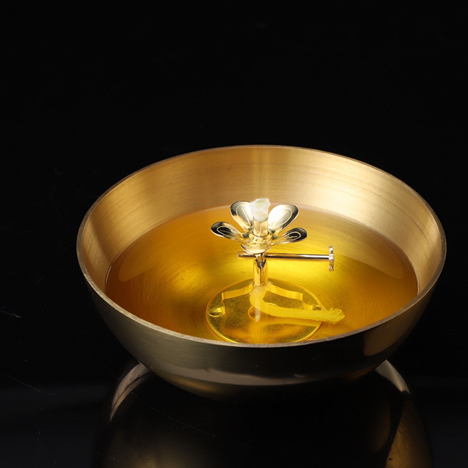 2 teile/satz Gold Butter Lampe Docht Halter Docht Lampe Stehen Teelicht Öl Lampe Stehen Tibetischen Buddha Ghee Lampe Halter für hochzeit Yoga