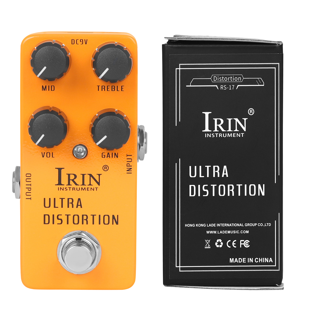 Pedal de efectos de guitarra eléctrica serie RS, piezas de Pedal de guitarra de aleación de aluminio Dyna Comp/BBD Flanger/TALENT OCTAVE/GOLDEN FUZZ: Transparente