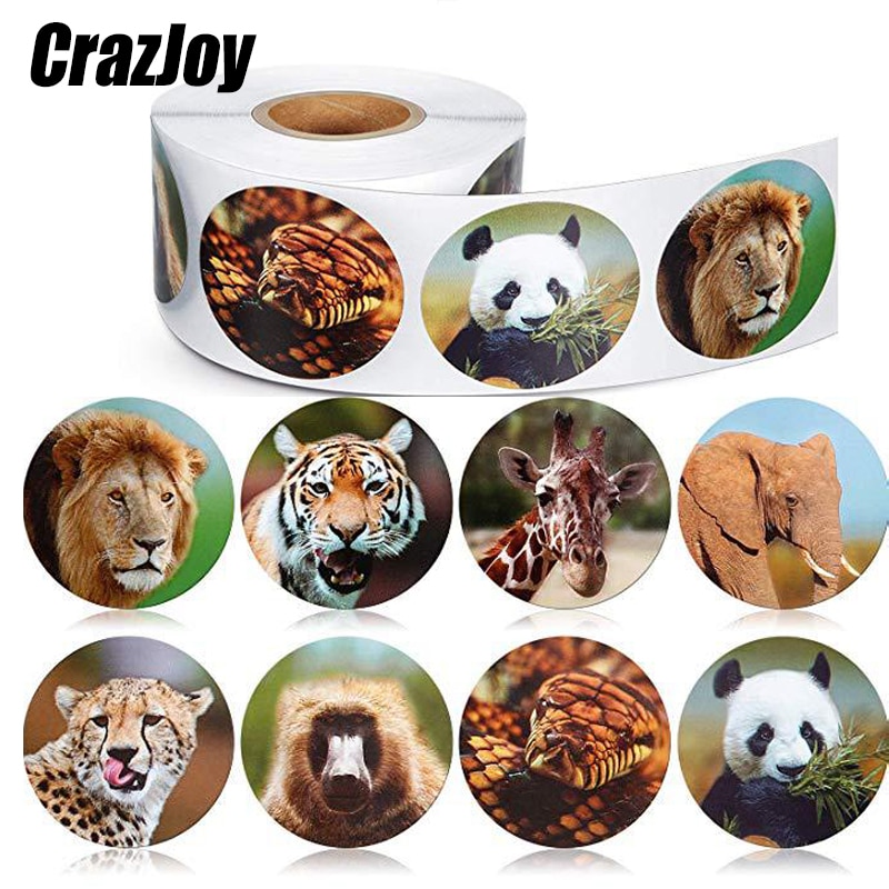 500Pcs Cute Animal Stickers Beloning Kids Grappige Kat Hond Stickers Voor Pakket Labels Cool Skateboard Stickers Laptop Voor Kid speelgoed