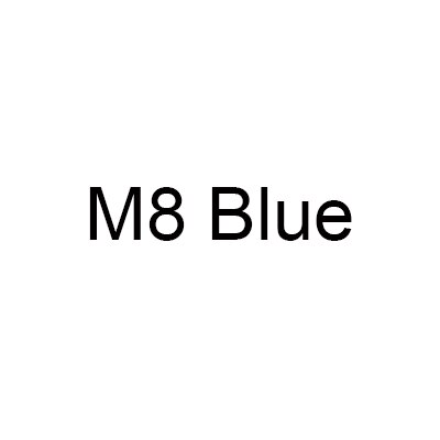 M4/m6/m8/m10/m12 motorcykel galvaniseret blå guldmøtrikmøtrik 304 skruer i rustfrit stål bolthovedbolte møtrikker drejelås: M8 blå møtrik