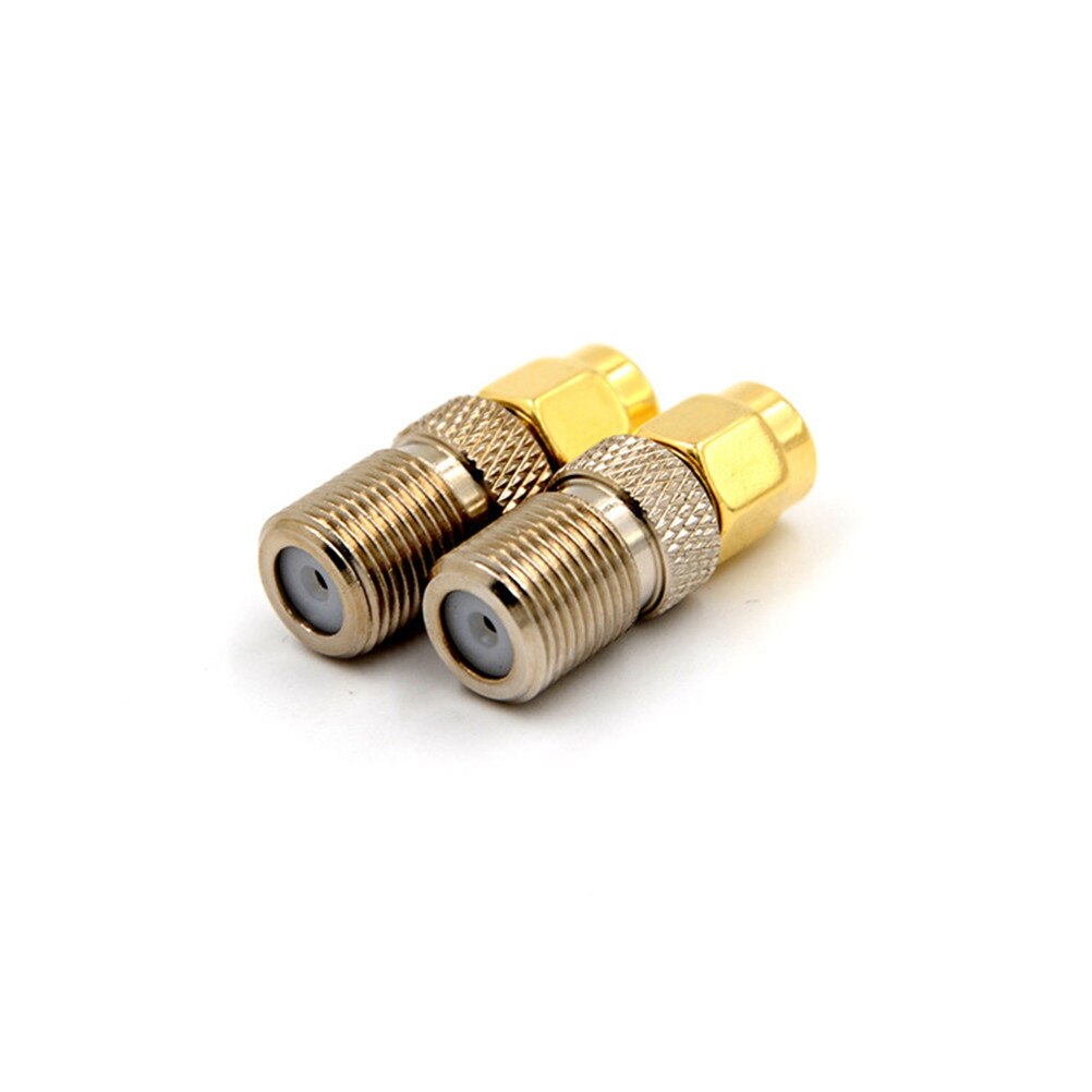 Neue 1Stck F Typ Weibliche Jack sma Stecker Gerade RF Koaxial Adapter F stecker zu SMA Konverter Gold Tonne