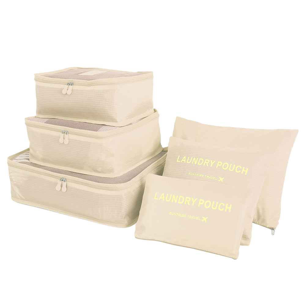 8/7/6 Stuks Set Reisorganisator Opbergzakken Koffer Verpakking Cubes Set Koffers Draagbare Opvouwbare Bagage Kleding Schoen netjes Pouch: Army Green