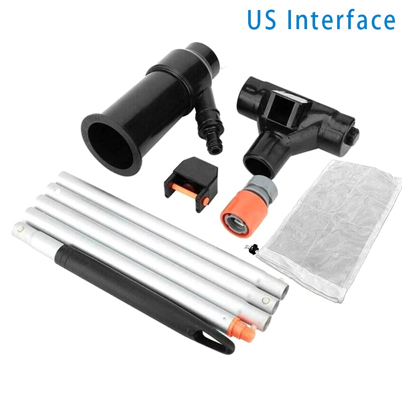 Pool Vacuum Cleaner Swimming Pool Vacuum Jet 5 Pole Sections Suction Tip Connector Inlet Portable Detachable Cleaning Tool: us interface