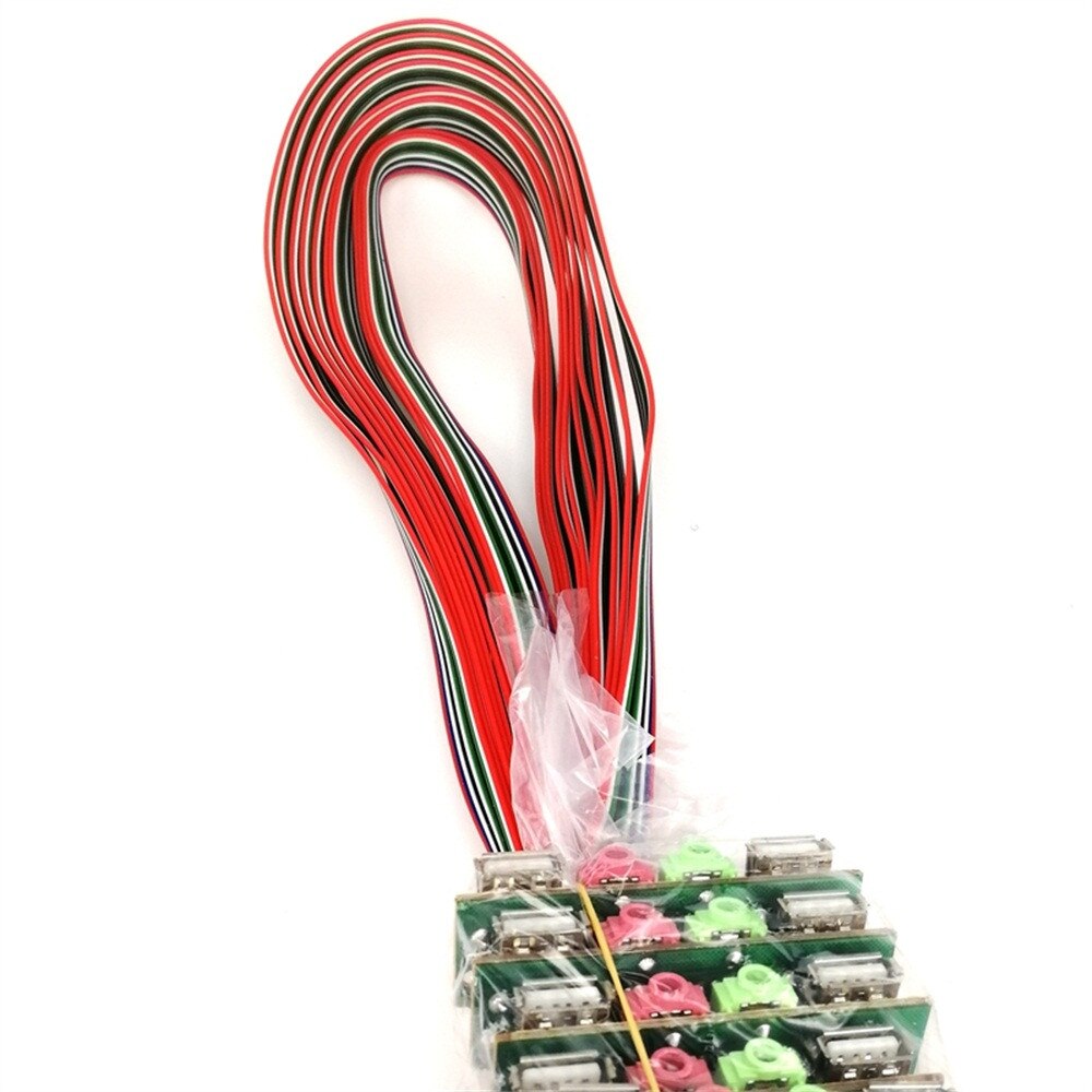2 Ports USB 2.0 PC Computer Case Front Panel USB Audio Jacks Port Desktop PC USB Extension Wirefor Mic Earphone Cable FW1S