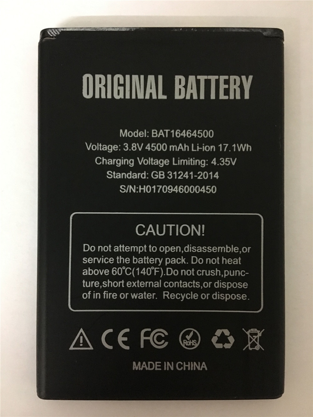 DOOGEE T5 Batterij Vervanging BAT16464500 4500mAh Grote Capaciteit Li-Ion Batterij Voor DOOGEE T5 Lite Smart Telefoon