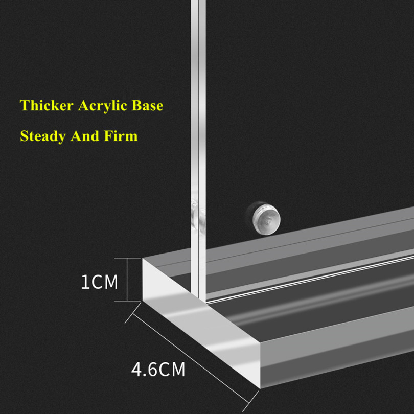 A5 148*210mm T Shaped Double Sided Acrylic Paper Card Holder Display Stand Restaurants Menu Holder Stand Frame