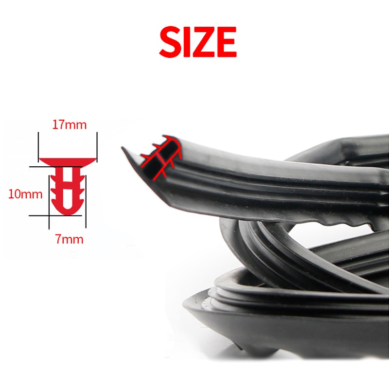 Tiras de sellado de goma para Panel de salpicadero de coche, accesorio a prueba de ruido, para VW Tiguan Golf Polo Passat Scirocco Beetle, parabrisas, 1,6 m