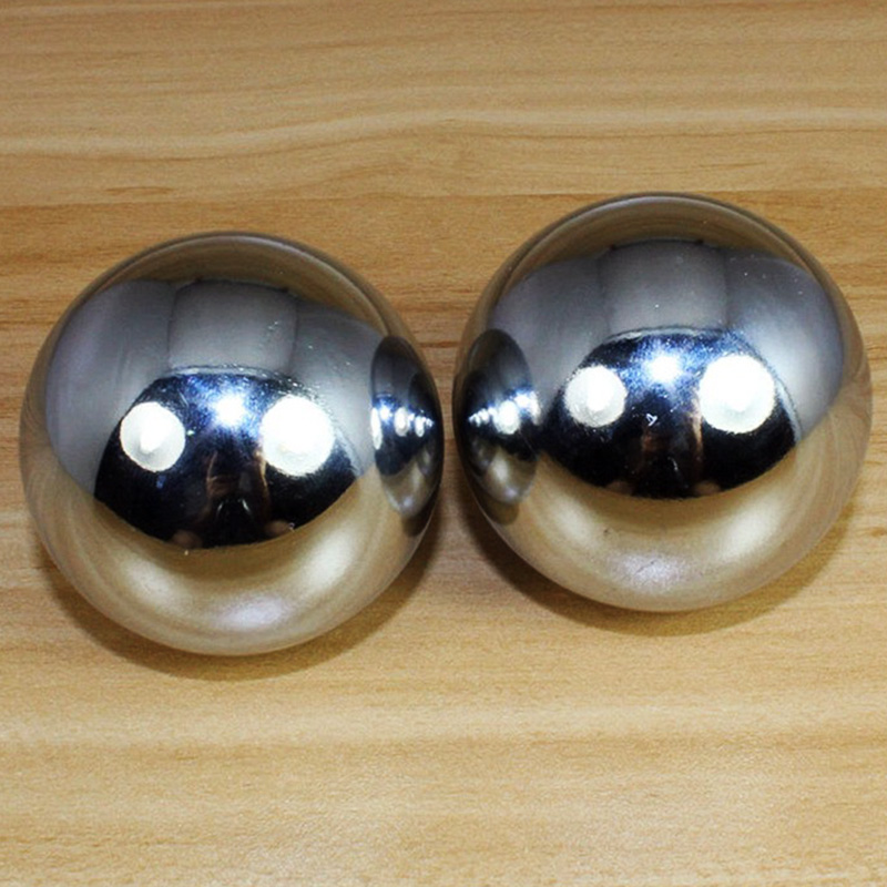 Bolas chinas de plata de 38mm para ejercicios de salud, terapia de relajación y estrés, bolas Baoding