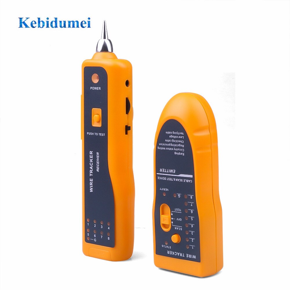 Kebidumei RJ11 RJ45 Cat5 Cat6 Telefoon Wire Tracker Tracer Toner Ethernet Lan Netwerk Kabel Tester Detector Line Finder