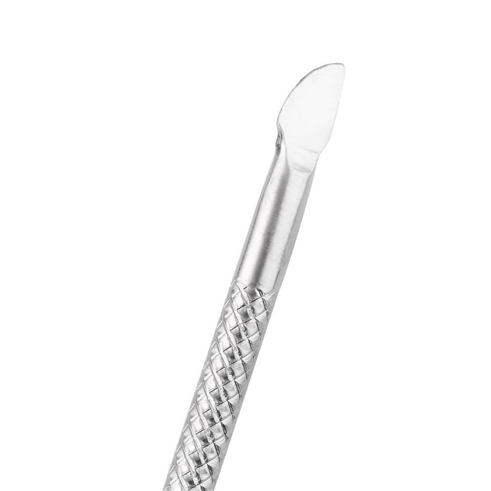 Stainless Steel Cuticle Nail Pusher Spoon Remover Metal Nail Cleaner Manicure Pedicure Care Tool