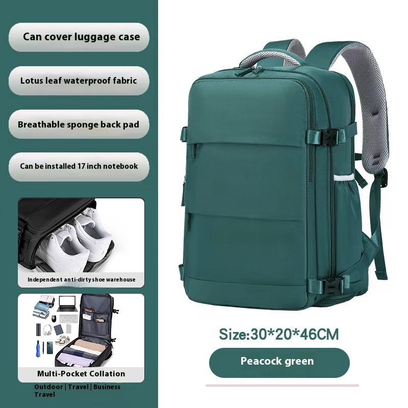 Mochila 40x20x25 Ryanair, Mochila de viaje para mujeres y hombres, artículo personal Mochila de transporte, Mochila para computadora portátil Weekender de negocios: Azul