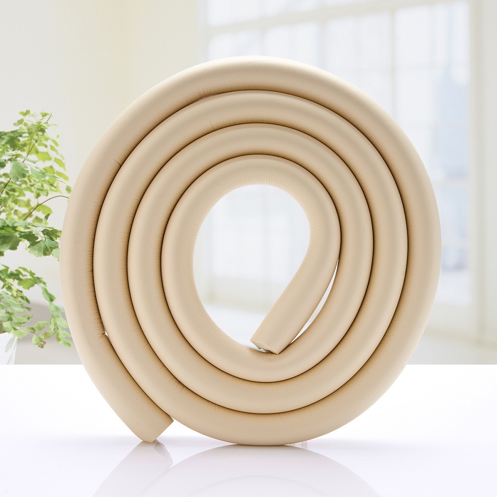 4Pcs U Shape Baby Protection 2M Child Table Desk Furniture Edge Safety Corner Guard Kid Protector Anticollision Bumper Strip Bar: Beige