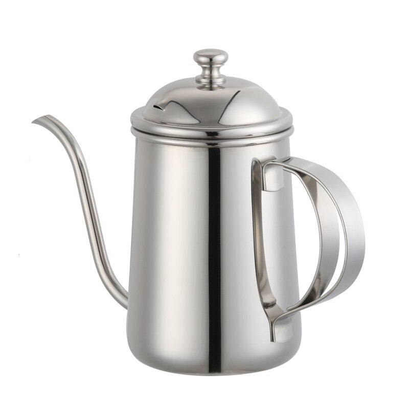 GUNOT Turkish Coffe Pot With lid Coffe Maker Stainless Steel Gooseneck Kettle Portable Matte Espresso Maker Tea Pot: Default Title